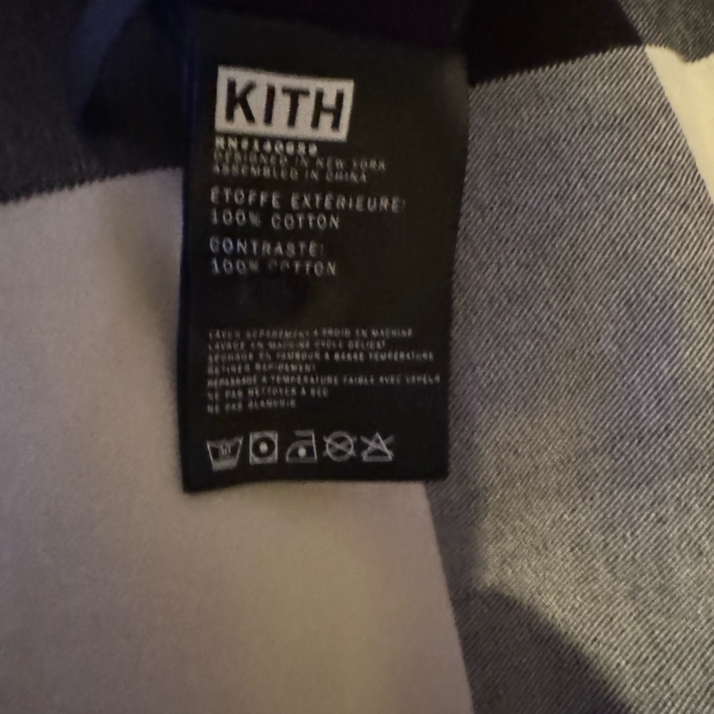 Kith X Bergdorf Goodman Navy White Gold Pullover Sweatshirt Rugby XXL - Picture 10 of 11